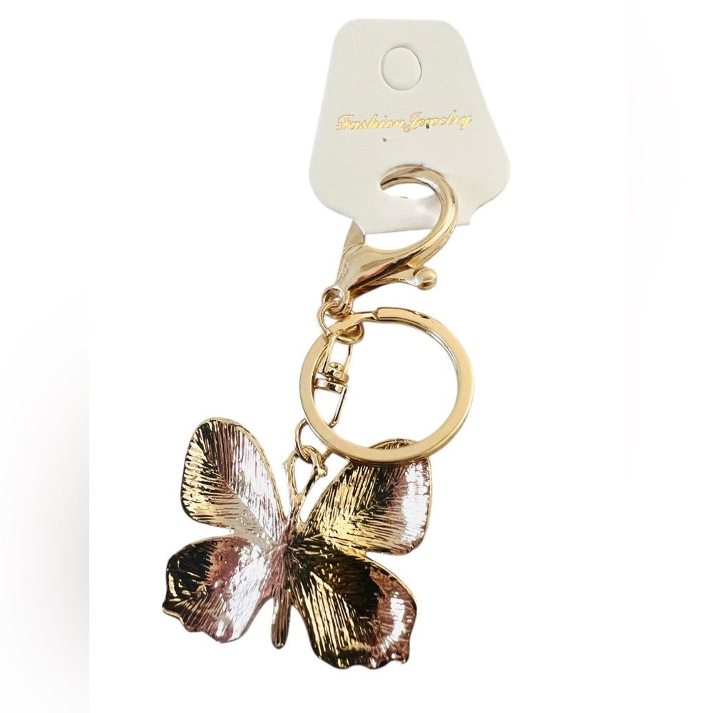 Butterfly Rhinestone Keychain / Bag Charm - Picture 3 of 4
